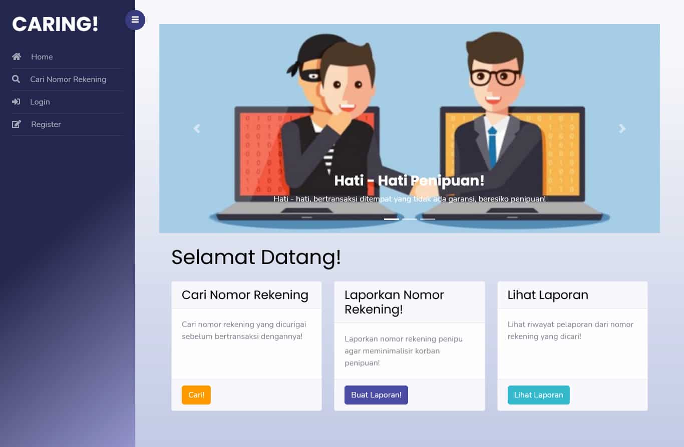 Project 1 | Pencarian Nomor Rekening Penipuan